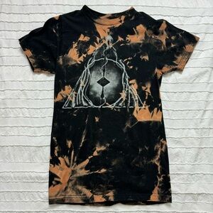 Harry Potter Deathly Hollows Graphic tee | bleach dyed